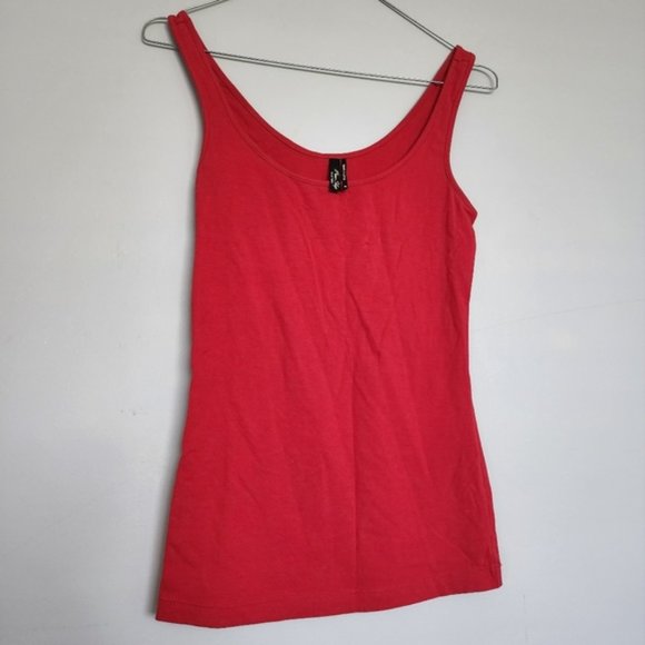 Miss Shop Red Singlet Cami Tank Top Sleeveless - Picture 1 of 4